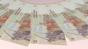 fröhlich Schleifen Design 10 Pesos curency von Argentinien video