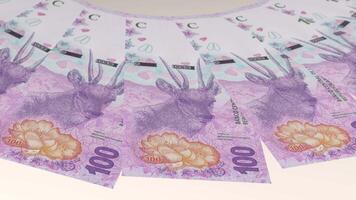 fröhlich Schleifen Design 100 Pesos curency von Argentinien video