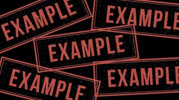 Animation of a rubber stamp pressing example onto a neutral background. Perfect for official documents, testing marks, approval processes, digital overlays. Ideal for editing and motion graphics. video