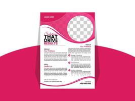 Flyer design template vector