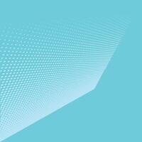 Color halftone in cool blue tints the shape is a square in perspective vector