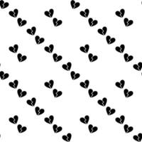 seamless pattern of a two red broken hearts - heartbreak and sadness background vector