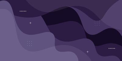 Abstract dark purple wave fluid 3D pattern background. Trendy geometric shape design. Eps10 vector