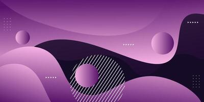 Abstract 3D background with purple wave pattern. Bright gradient color design. Simple background with abstract geometric pattern for banner, flyer, presentation design and business card. Eps10 vector