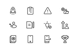Creative Workshop Icon Set vector