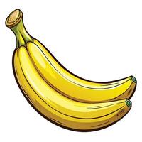 a cartoon banana on a white background vector
