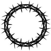 A crown of thorns on a white background vector