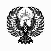 Phoenix on White Background vector