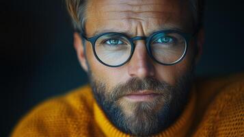 A man with glasses and a beard photo