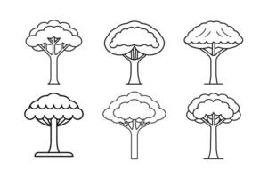 Tree Icon on White Background vector