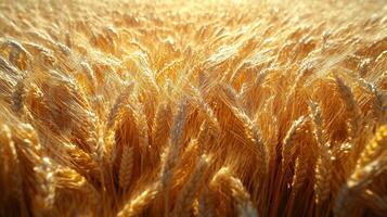A field of golden wheat photo