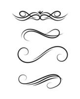 retro ornaments vintage on white background vector