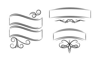 retro ornaments art on white background vector