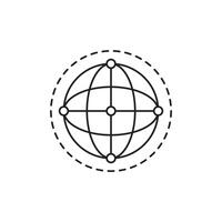 Global icon. Set of icons for web, network, earth, internet, world globe vector