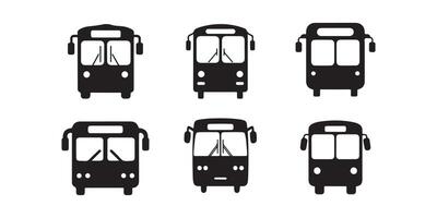 Bus icon set. Bus icon design set on white background vector