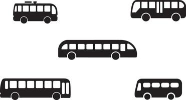 Bus icon set. Bus icon design on white background vector