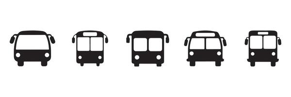 Bus icon set. Bus icon design set vector