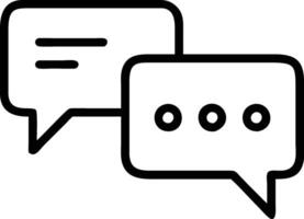 Chat Icon with Speech Bubble vector