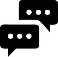 Chat Icon with Speech Bubbles for Messaging vector