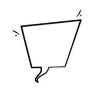 Versatile Line Art Chat Bubble for Apps vector