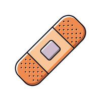 A Simple Illustration of a Band Aid for Minor Cuts and Scrapes vector
