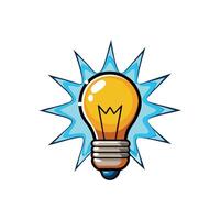 Bright Idea Lightbulb Illumination Inspiration Creativity Concept Design vector