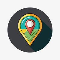 Colorful Location Pointer Design for Travel Apps and Websites vector