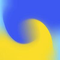 Blue and yellow abstract swirl. Support Ukraine. Smooth, swirling abstract design. Soft transitions create a dynamic, modern and artistic background design. illustration. vector