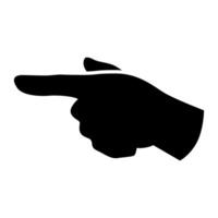 index finger pointing icon vector