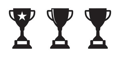 The trophy, which is the symbol of victory, is an award symbol that honors the winners. A perfect symbol for web and mobile platforms. vector