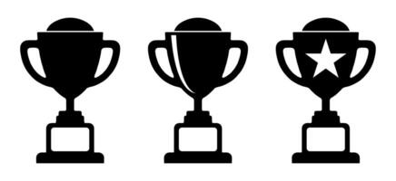 The trophy icon is a meaningful award symbol that crowns every success. A perfect option for web and mobile platforms. vector