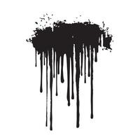 Minimalist Grunge Black Drip Effect with a Rugged Edge vector