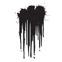 Dynamic Black Dripping Effect with an Urban Vibe vector