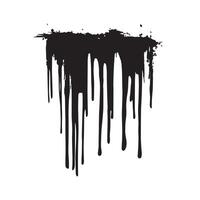 Urban-Inspired Black Dripping Effect with a Gritty Look vector
