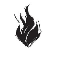 Raw Power Black Flame with Distressed Brushwork vector