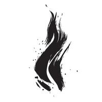 Fearless Fire Black Flame with a Gritty Edge vector