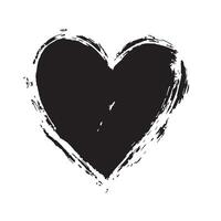 Unique Ink-Stained Heart with Expressive Motion vector
