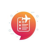 cancelled flights icon for web vector