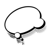 Minimalist Thought Bubble with Shadow Design vector