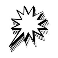 Outline Shadow Speech Bubble Line Art vector