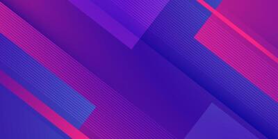 Abstract overlap square 3D background with gradient purple color design. Trendy pattern with lines. vector