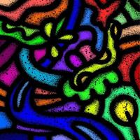 abstract style graffiti art painted with colorful sprays vector