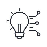 AI solution icon. .Editable stroke.linear style sign for use web design,logo.Symbol illustration. vector