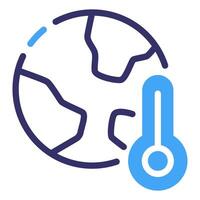 Global warming icon vector