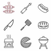 Grill, Barbecue, and Smoker Icon Pack vector