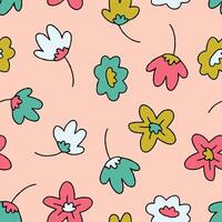 Flower Seamless Pattern Background for Surface Print Fabric Fashion Wrapping vector