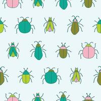 Bug Seamless Pattern Background for Print Fabric Surface Fashion Wrapping vector