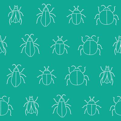 Outline Bug Seamless Pattern Background for Print Fabric Surface Fashion Wrapping
