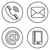 Help Desk and Support Line Icons vector