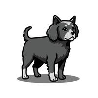 A cartoon dog standing on a white background vector